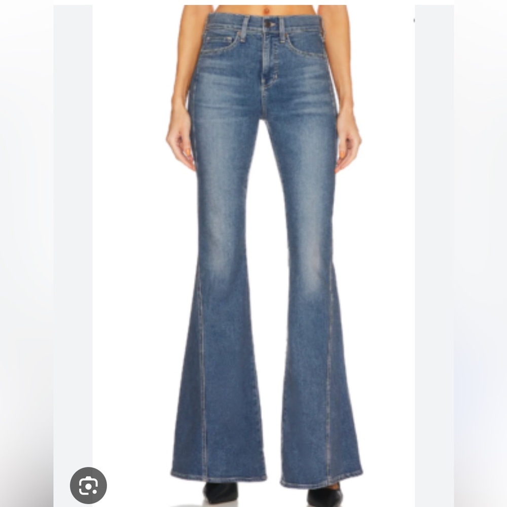 Veronica Beard Flare Jeans in Classic Blue
